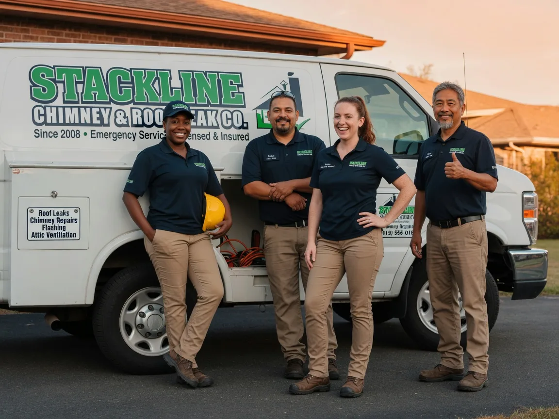 Chimney flashing repair company in Bloomburg, TX